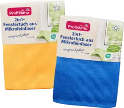 Profissimo Fenstertuch aus Mikrofeinfaser 2in1 sortiert