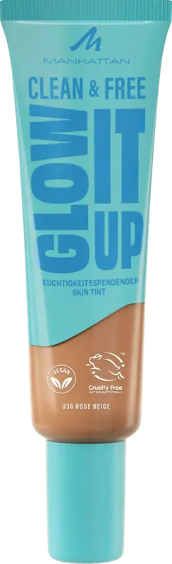 MANHATTAN Cosmetics Foundation Clean & Free Glow It Up Skin Tint 36 Rose Beige
