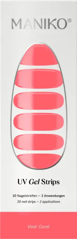 Maniko UV Nagelfolien Vivid Coral