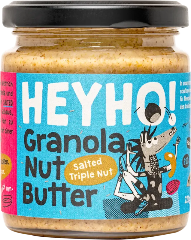 HEYHO! Nusscreme Granola Nut Butter Salted Triple Nut
