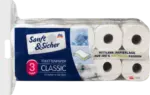 dm drogerie markt Sanft&Sicher Toilettenpapier Classic 3-lagig Mega Roll