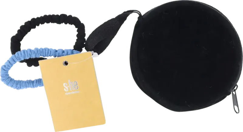 s-he stylecollection Haarschmuck-Set Scrunchi mit Tasche