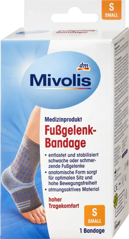Mivolis Fu&szlig;gelenk-Bandage Gr&ouml;&szlig;e S