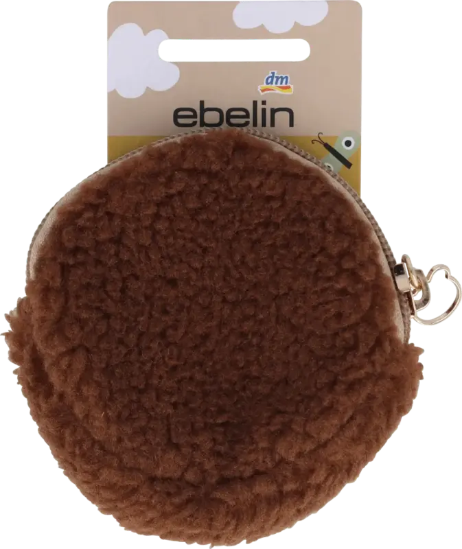 ebelin Kindertasche braun mit Teddyfell