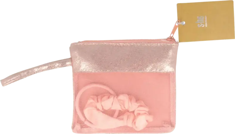 s-he stylecollection Haarschmuck-Set rosa mit Tasche