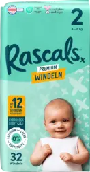 Rascals Windeln Premium Gr. 2 (4-8 kg)