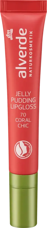 alverde NATURKOSMETIK Lipgloss Jelly Pudding 70 Coral Chic