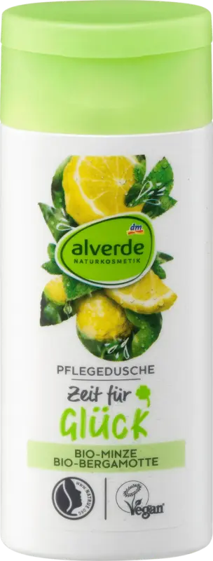 alverde NATURKOSMETIK Pflegedusche Bio-Minze Bio-Bergamotte Reisegr&ouml;&szlig;e