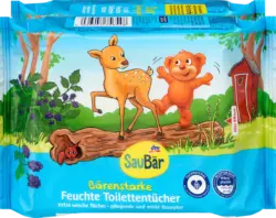 SauB&auml;r Feuchte Toilettent&uuml;cher B&auml;renstark