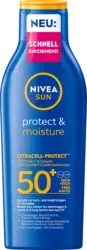 NIVEA SUN Sonnenmilch Schutz und Pflege LSF 50+