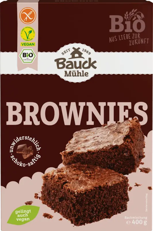 Bauck M&uuml;hle Backmischung Brownies glutenfrei