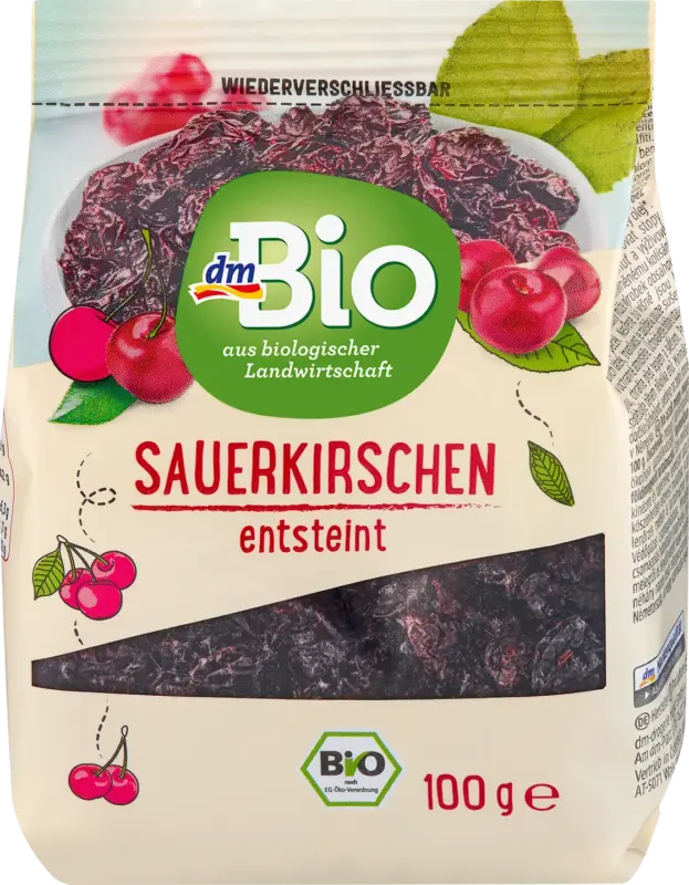 dmBio Trockenfr&uuml;chte Sauerkirschen entsteint