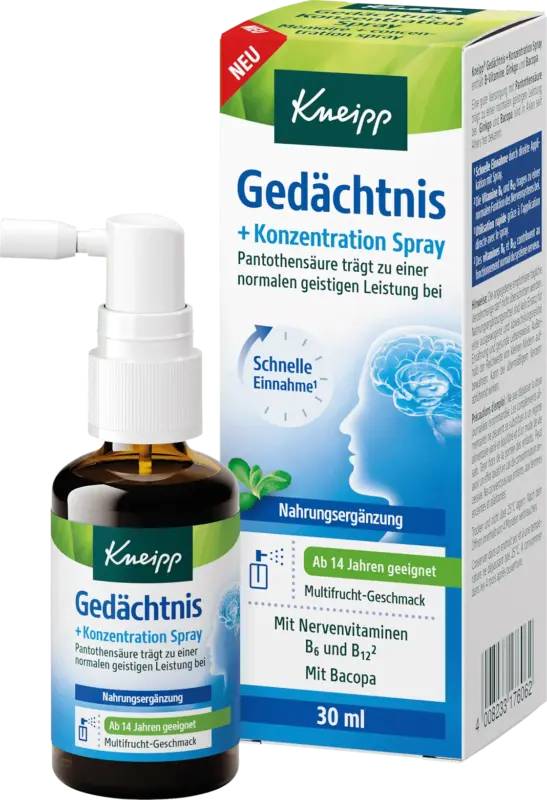 Kneipp Spray Ged&auml;chtnis + Konzentration