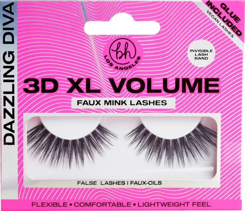 bh cosmetics K&uuml;nstliche Wimpern 3D XL Volume Dazzling Diva (1 Paar)