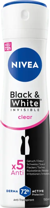 NIVEA Antitranspirant Deospray Black and White Invisible