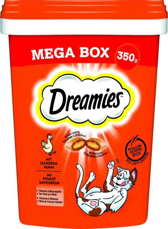 Dreamies Katzenleckerli mit Huhn Mega Box
