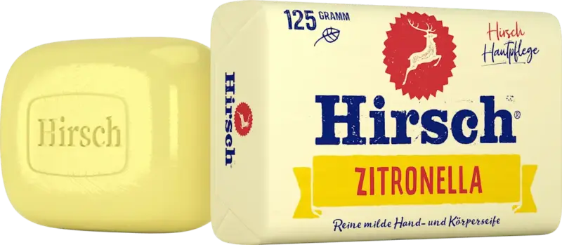 Hirsch St&uuml;ckseife Zitronella