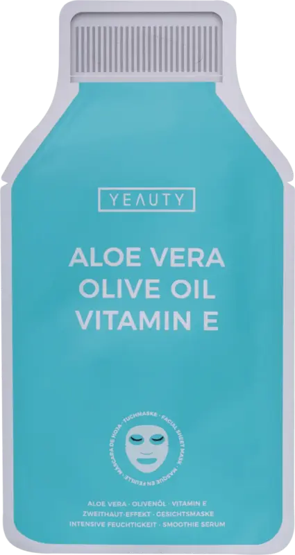 Yeauty Tuchmaske Aloe Vera Olive Oil Vitamin E