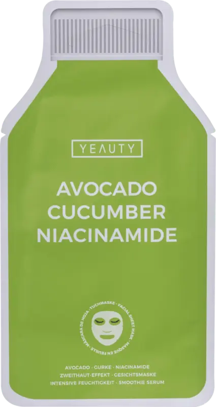 Yeauty Tuchmaske Avocado Cucumber Niacinamide