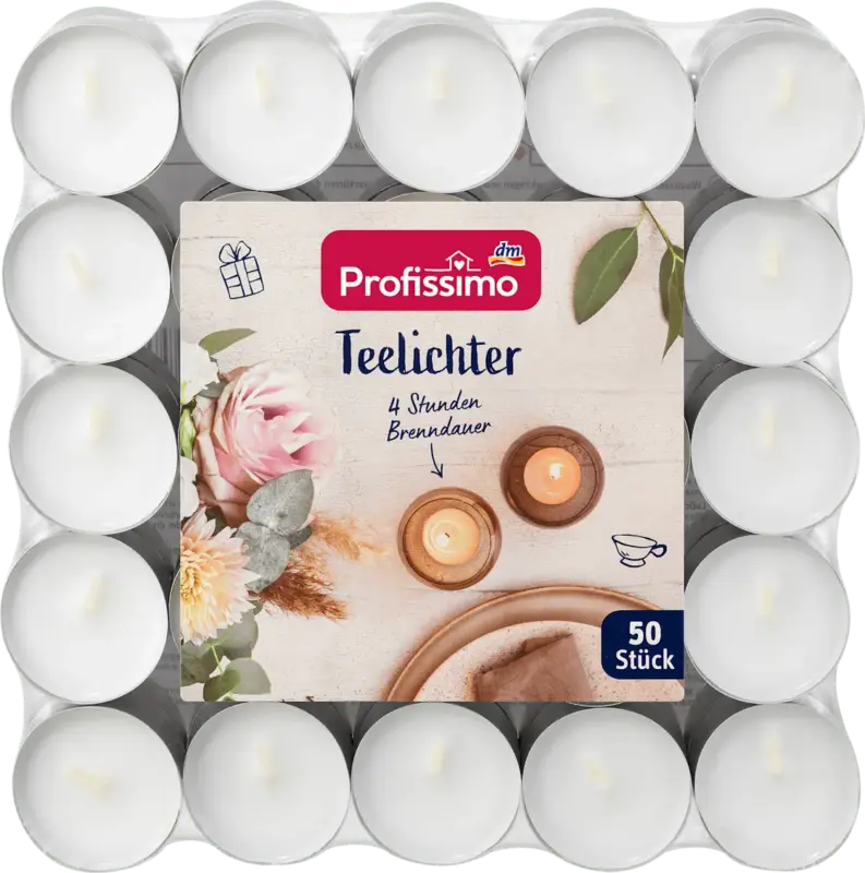 Profissimo Teelichter wei&szlig;