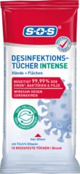 SOS Desinfektionst&uuml;cher Intense