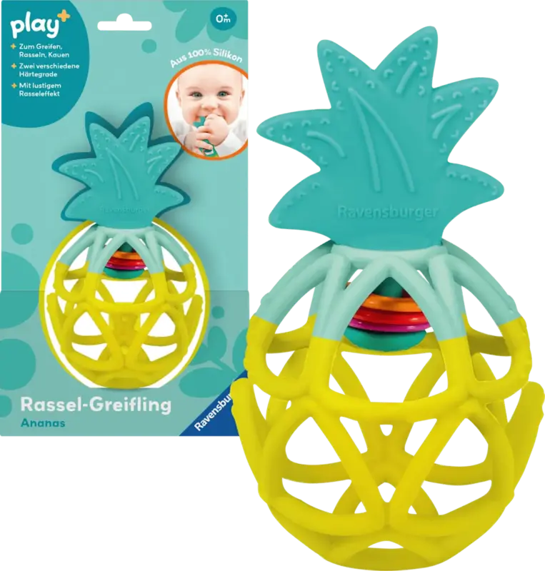 Ravensburger Rassel Greifling play+ Ananas