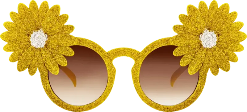SUNDANCE Partybrille Sonnenblume