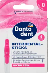 Dontodent Interdentalb&uuml;rsten pink 0,4 mm ISO 0 Micro Fein