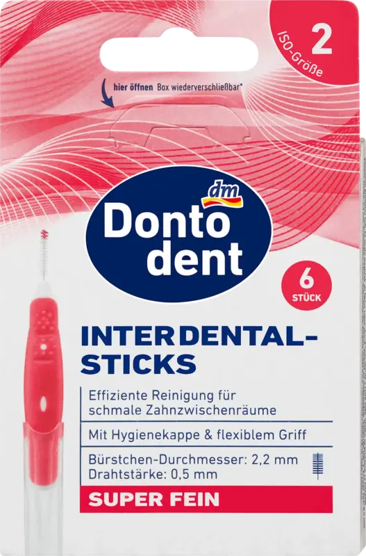 Dontodent Interdentalb&uuml;rsten Sticks ISO 2