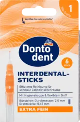 Dontodent Interdentalb&uuml;rsten Sticks extra fein ISO1