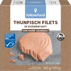 followfood Thunfisch Filets natur