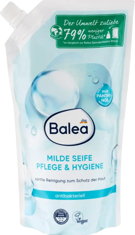 Balea Fl&uuml;ssigseife milde Seife Pflege&Hygiene Nachf&uuml;llpack