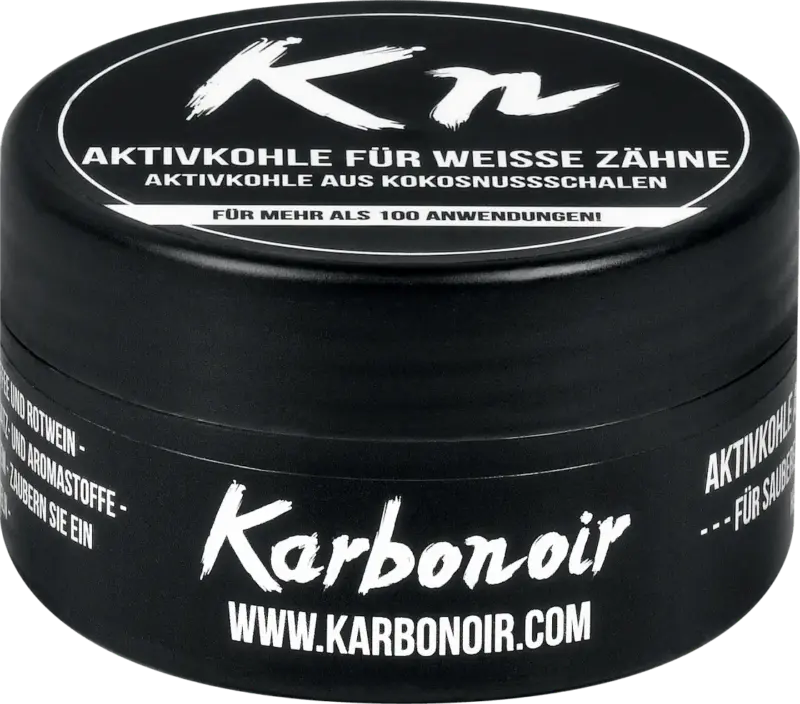 Karbonoir Aktivkohle f&uuml;r wei&szlig;e Z&auml;hne
