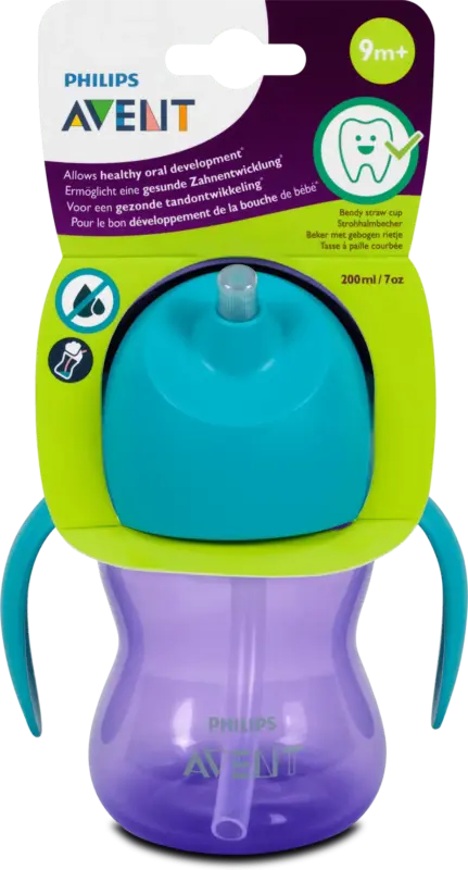 PHILIPS AVENT Strohhalmbecher 9+ Monate 200 ml sortiert