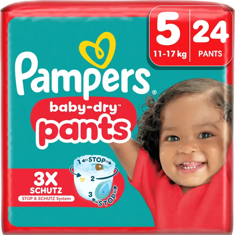 Pampers Windeln Baby Pants Baby Dry Gr. 5 Junior (12-17 kg)