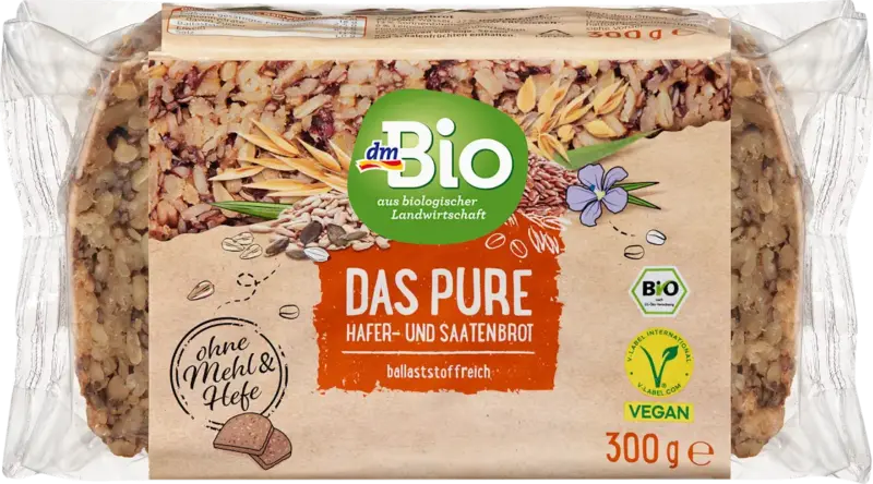 dmBio Brot Das Pure Hafer- und Saaten (5 St&uuml;ck)