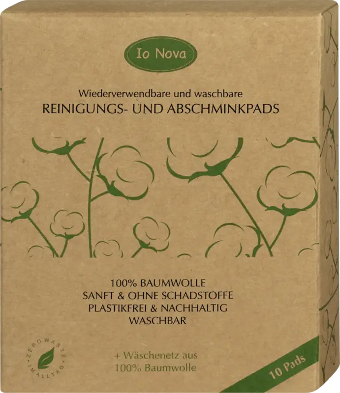 Io Nova Reinigungs- und Abschminkpads wiederverwendbar
