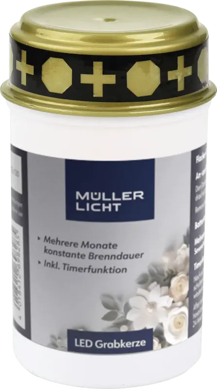 M&uuml;ller Licht Grablicht LED wei&szlig;