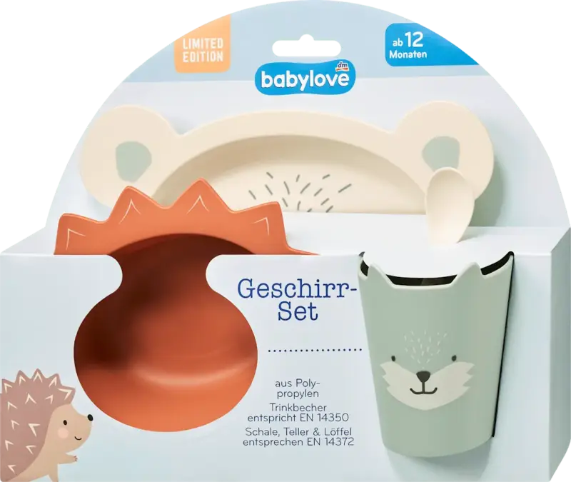 babylove Geschirrset Naschkatzen