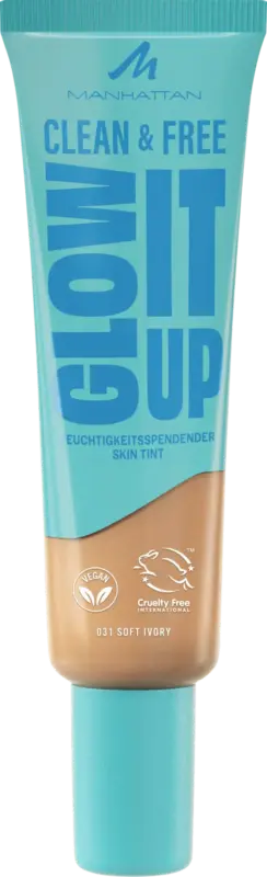 MANHATTAN Cosmetics Foundation Clean & Free Glow It Up Skin Tint 31 Soft Ivory