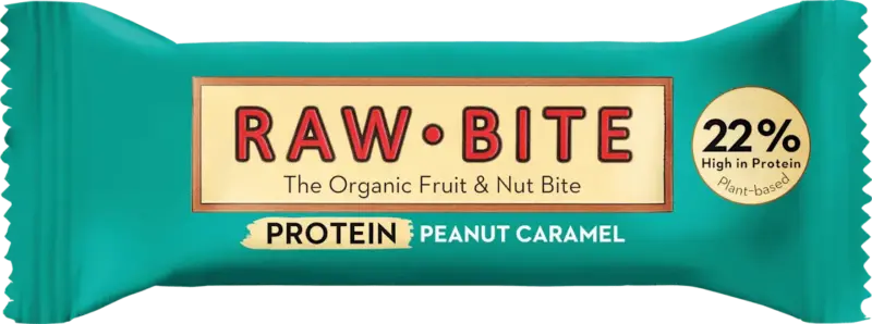 raw bite Proteinriegel Peanut Caramel