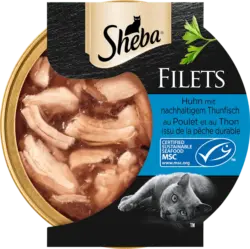 Sheba Nassfutter Katze Huhn mit Thunfisch