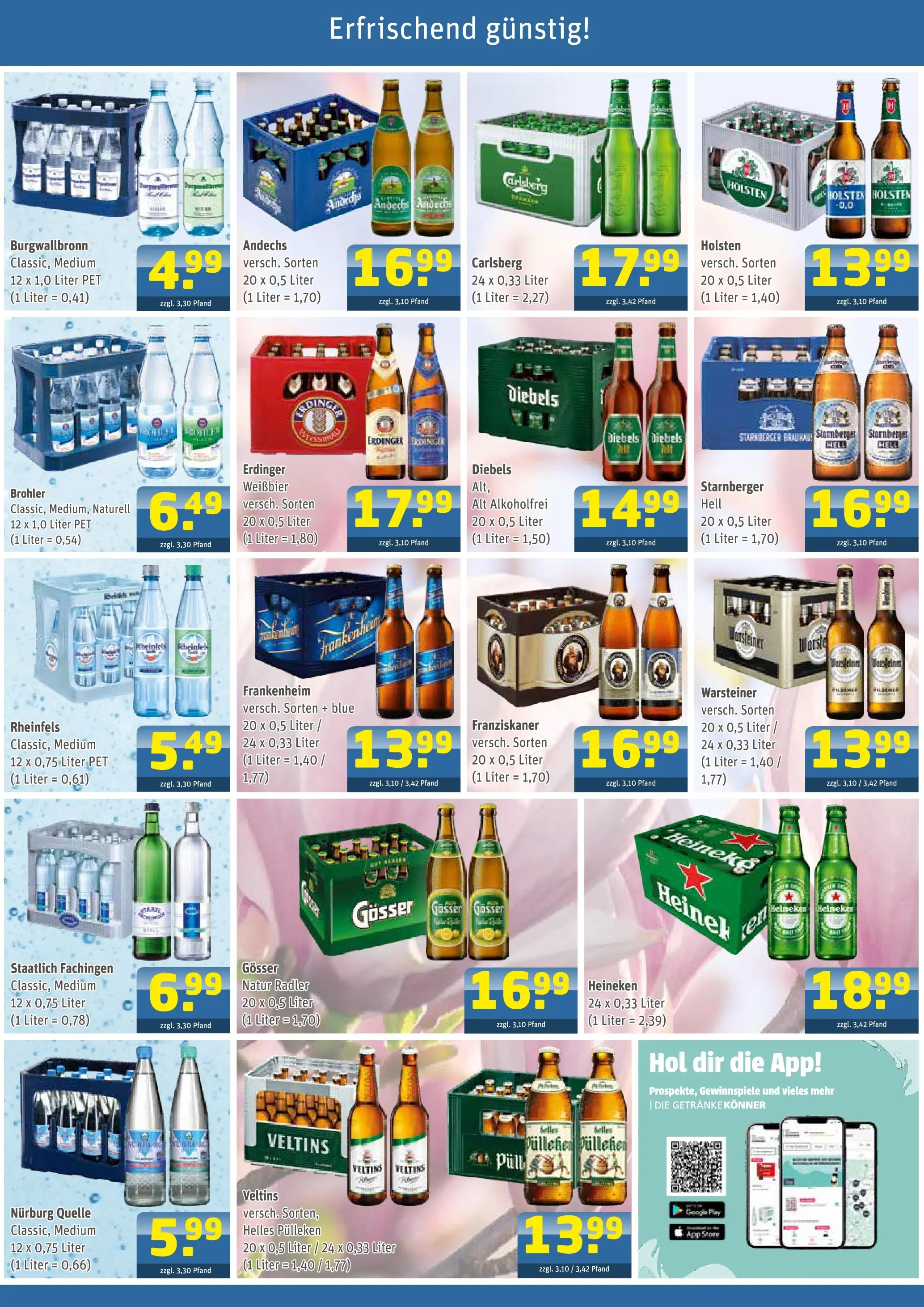 Angebote - Getränke Arena: Getränkeangebote (ab 01.03.2026) zum Blättern | Seite: 2 | Produkte: Helles pulleken, Weißbier, Holsten, Radler