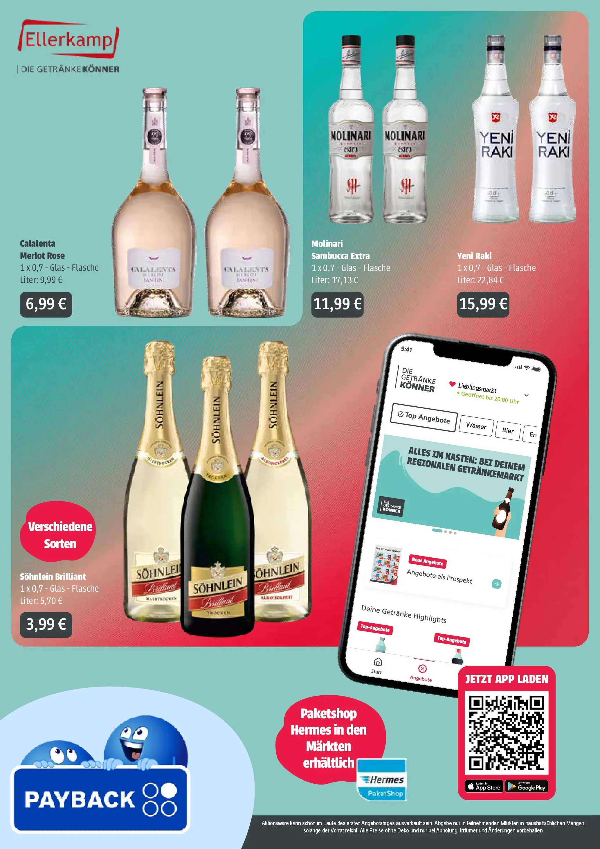 Angebote - Getränke Ellerkamp: Getränkeangebote (ab 01.03.2026) zum Blättern | Seite: 4 | Produkte: Top, Merlot, Wasser, Uhr