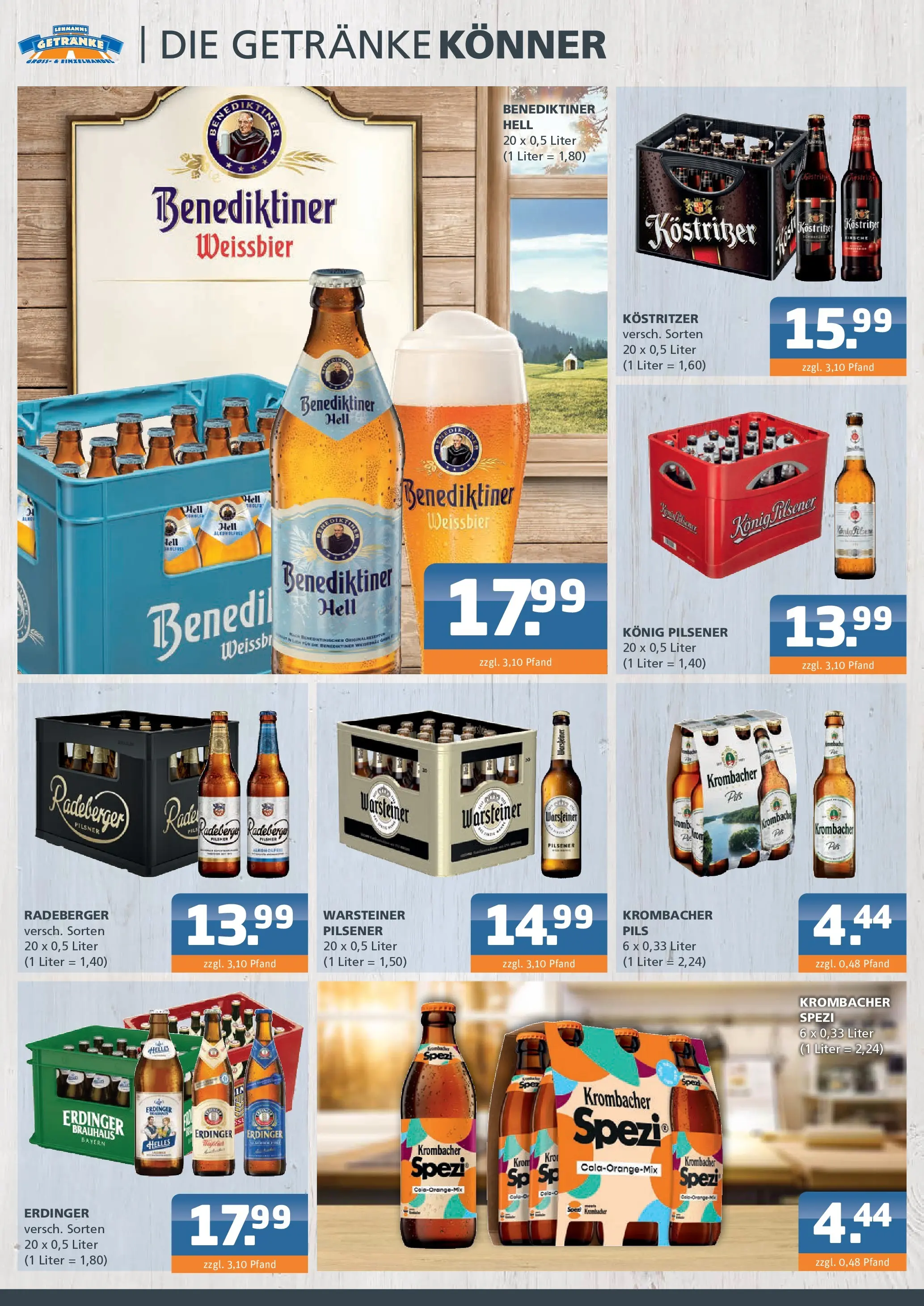 Angebote - Getränke Lehmann: Getränkeangebote (ab 01.03.2026) zum Blättern | Seite: 2 | Produkte: Kostritzer, Pils, Benediktiner hell, Warsteiner