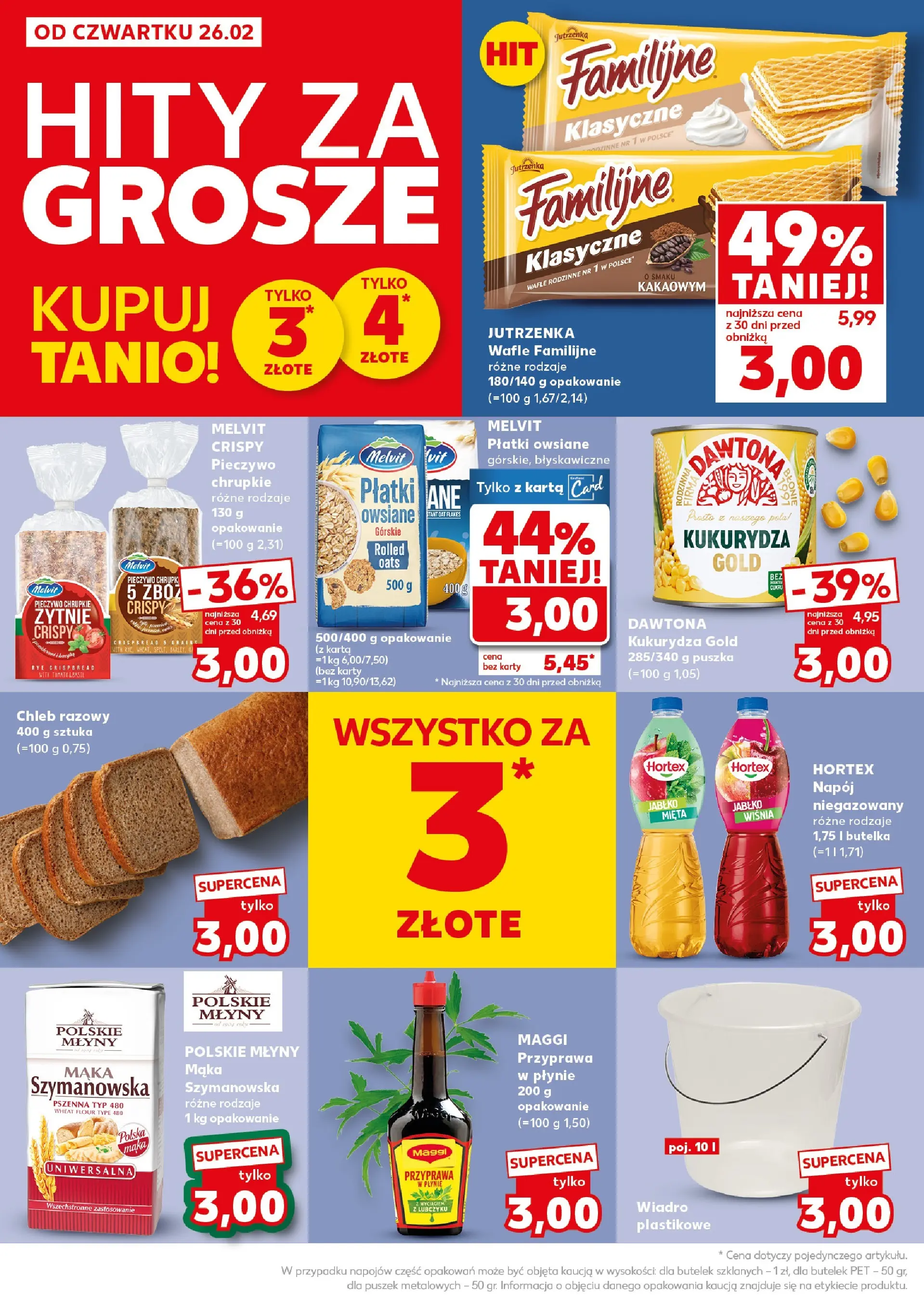 Kaufland gazetka - Super Sobota od 28.02.2026 - od jutra PDF | Strona: 6 | Produkty: Płatki owsiane, Wafle, Kukurydza, Mięta