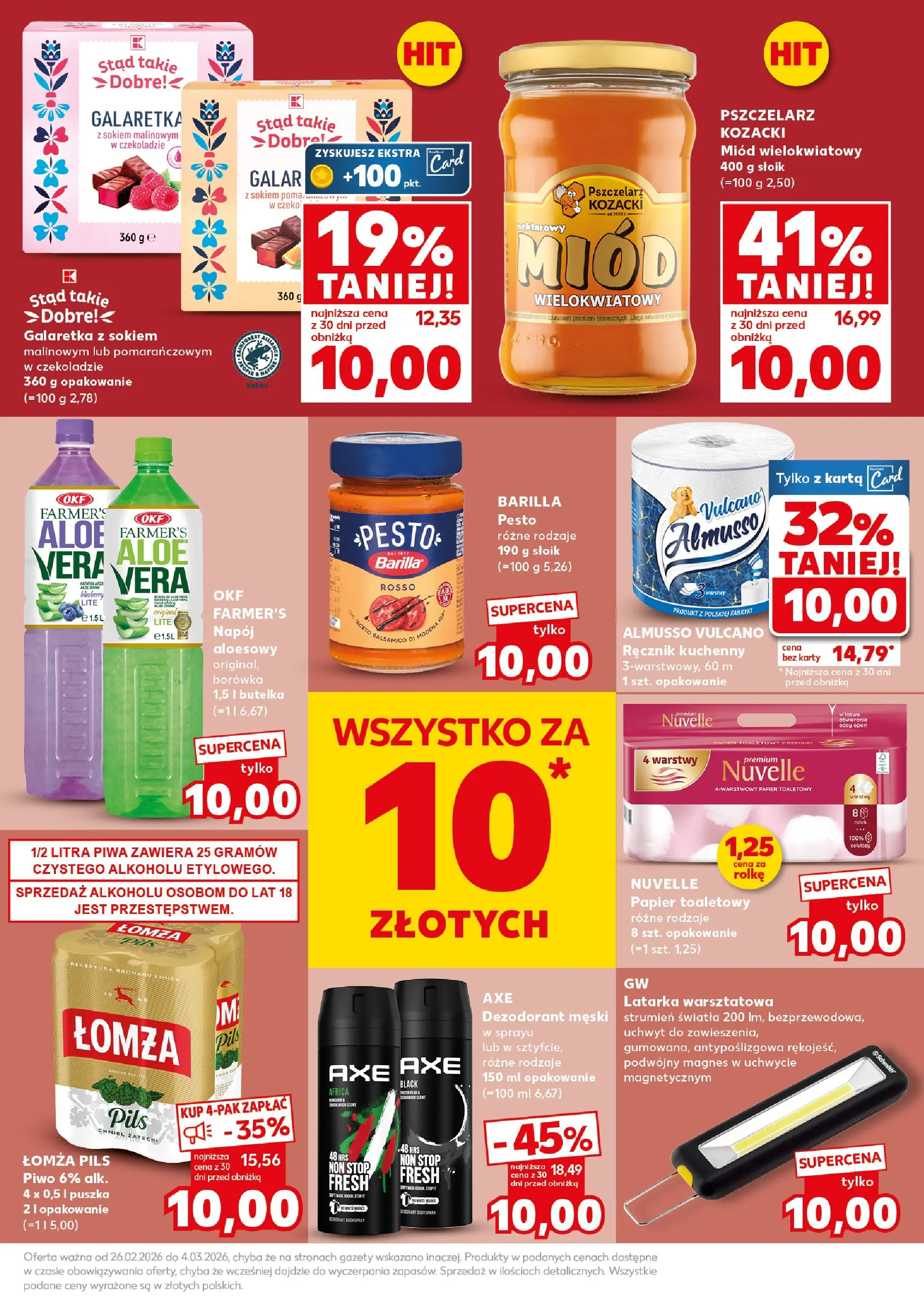 Kaufland gazetka - Super Sobota od 28.02.2026 - od jutra PDF | Strona: 9 | Produkty: Miód, Pesto, Piwo, Dezodorant