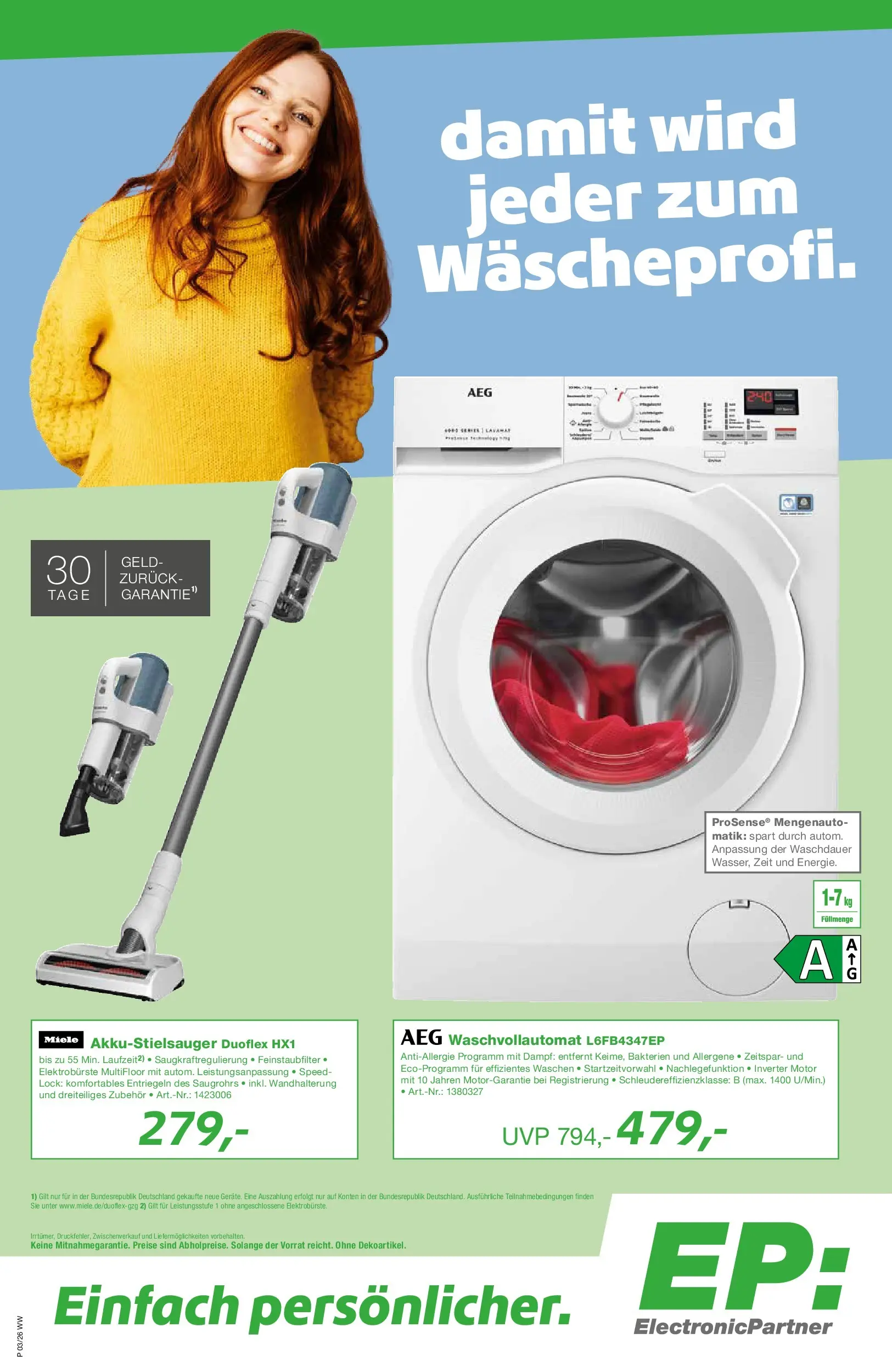 Angebote - EP:Geuß-electronic 1101450 27.02.2026 (ab 26.02.2026) zum Blättern | Seite: 1 | Produkte: Miele, AEG