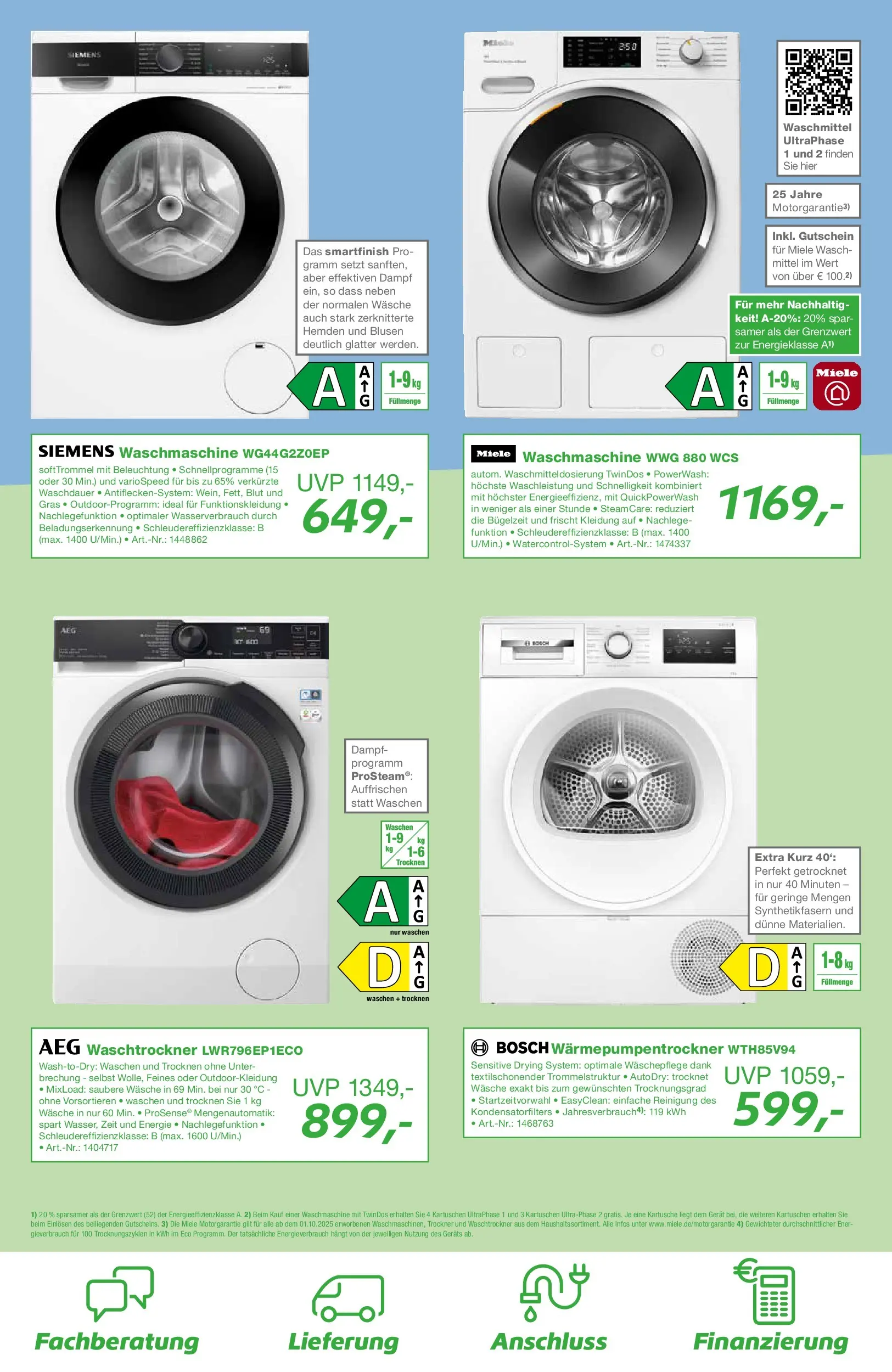 Angebote - EP:Werner 1070000 27.02.2026 (ab 26.02.2026) zum Blättern | Seite: 8 | Produkte: Miele, Bosch, Waschmaschine, Waschmittel