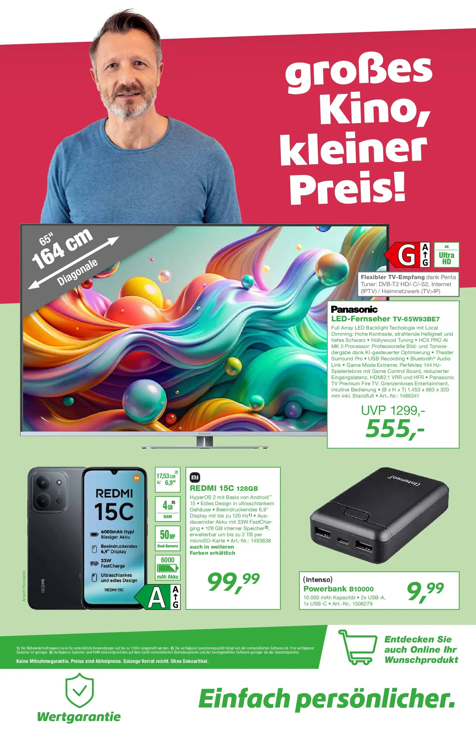 Angebote - EP:Geuß-electronic 1101450 27.02.2026 (ab 26.02.2026) zum Blättern | Seite: 7 | Produkte: Kamera, Panasonic, Powerbank, Audio